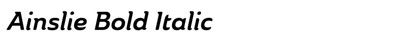 Ainslie Bold Italic